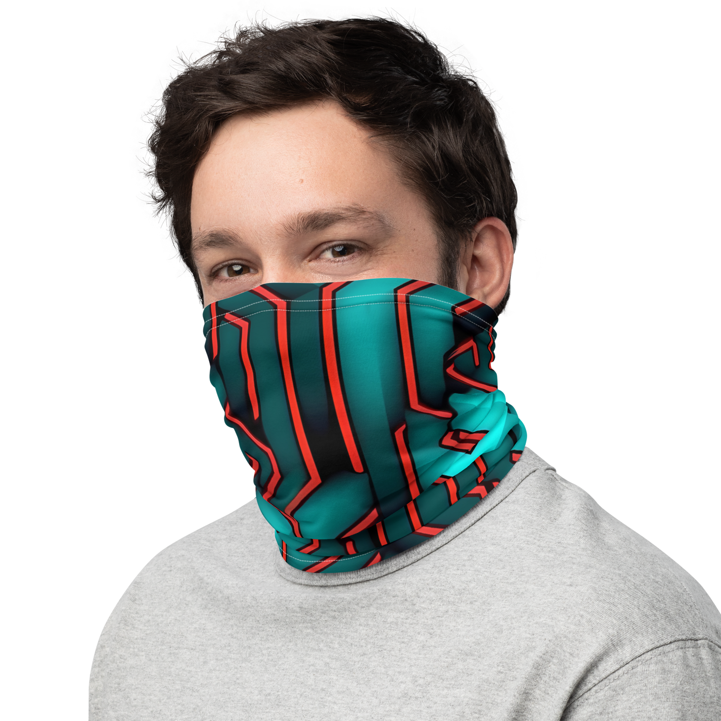 3D Maze Illusion | 3D Patterns | All-Over Print Neck Gaiter - #2