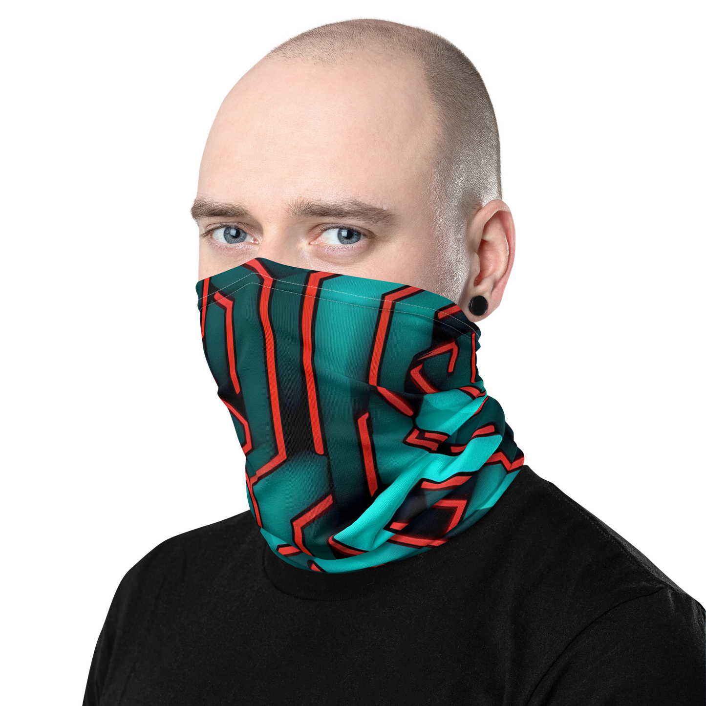 3D Maze Illusion | 3D Patterns | All-Over Print Neck Gaiter - #2