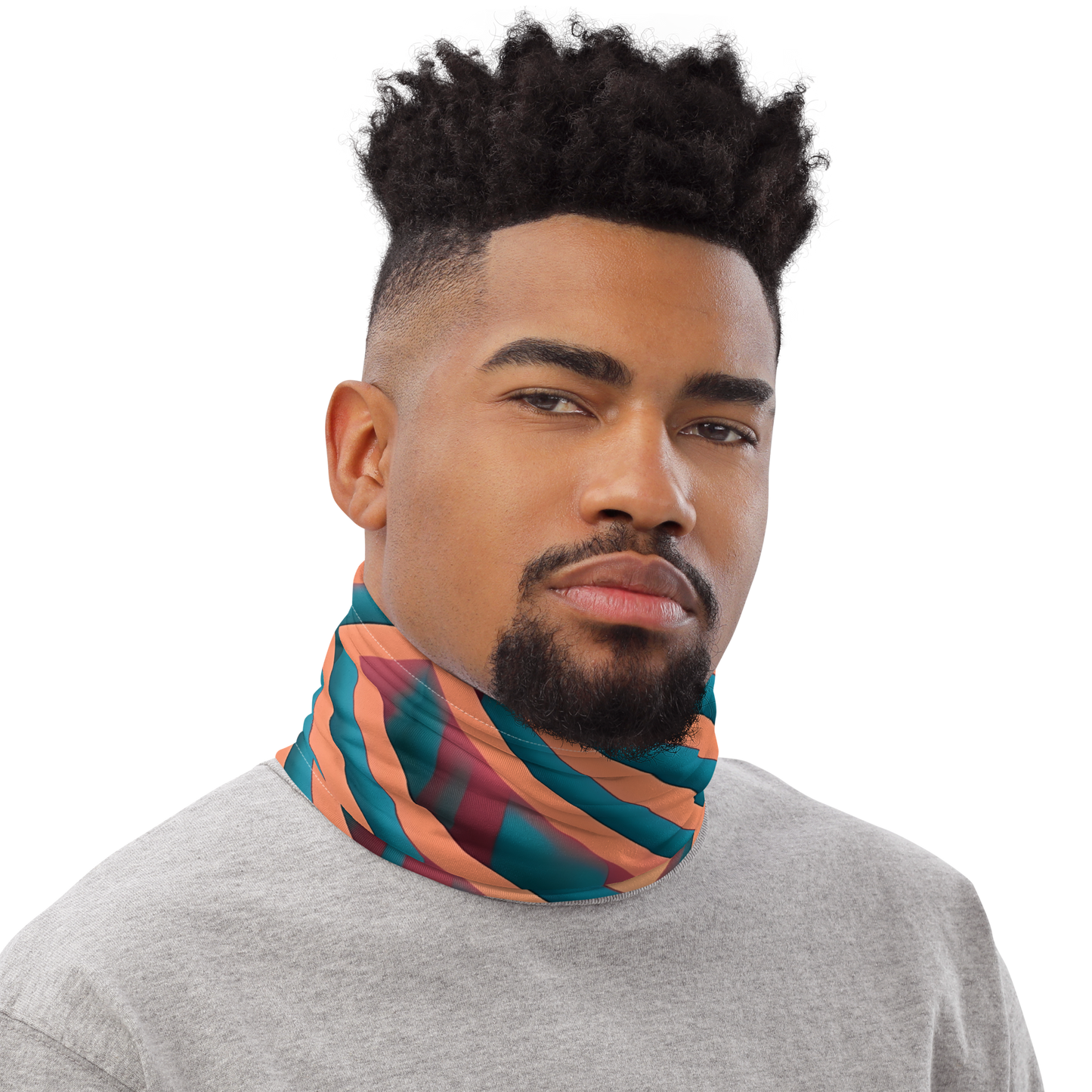 3D Maze Illusion | 3D Patterns | All-Over Print Neck Gaiter - #1