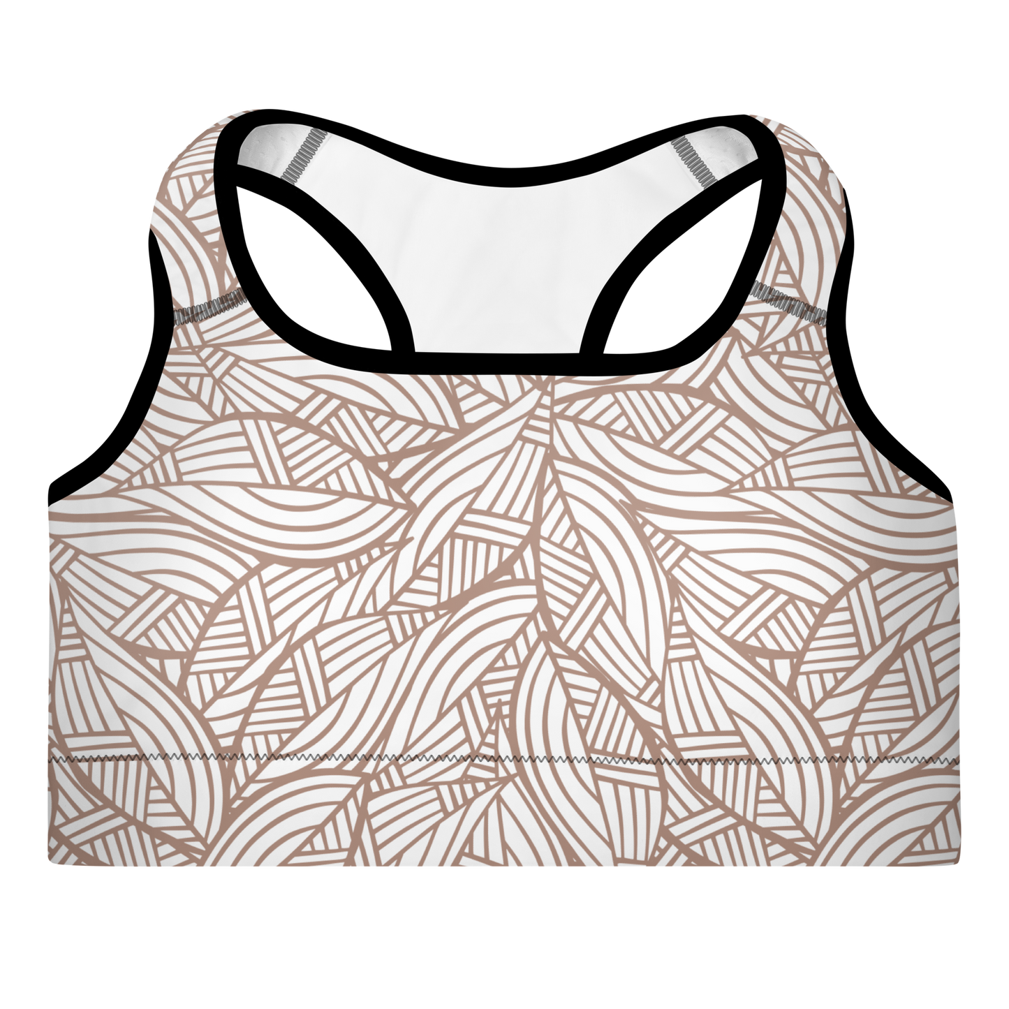Colorful Fall Leaves | Seamless Patterns | All-Over Print Padded Sports Bra - #3