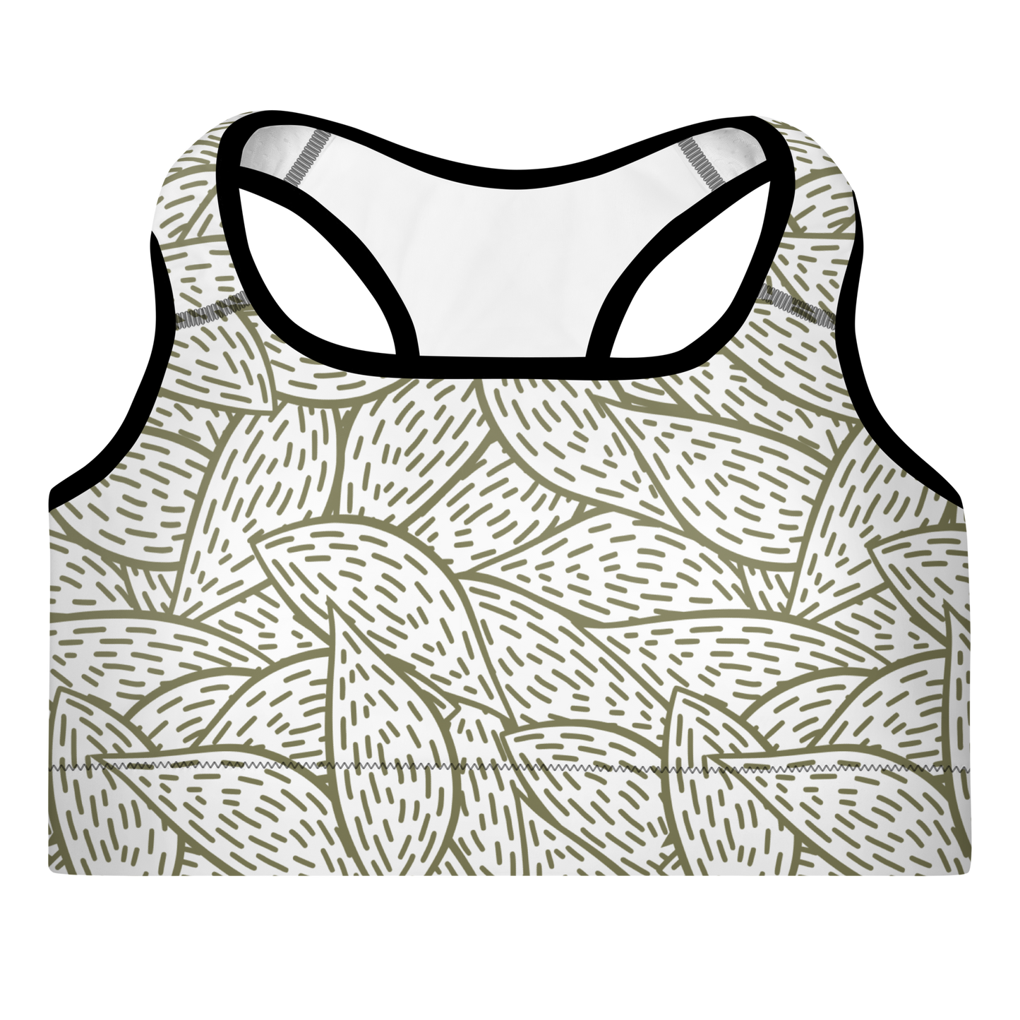 Colorful Fall Leaves | Seamless Patterns | All-Over Print Padded Sports Bra - #6