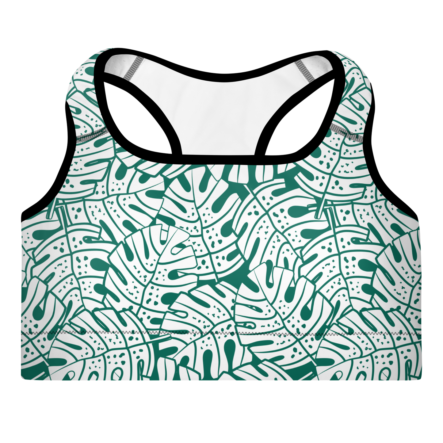 Colorful Fall Leaves | Seamless Patterns | All-Over Print Padded Sports Bra - #9