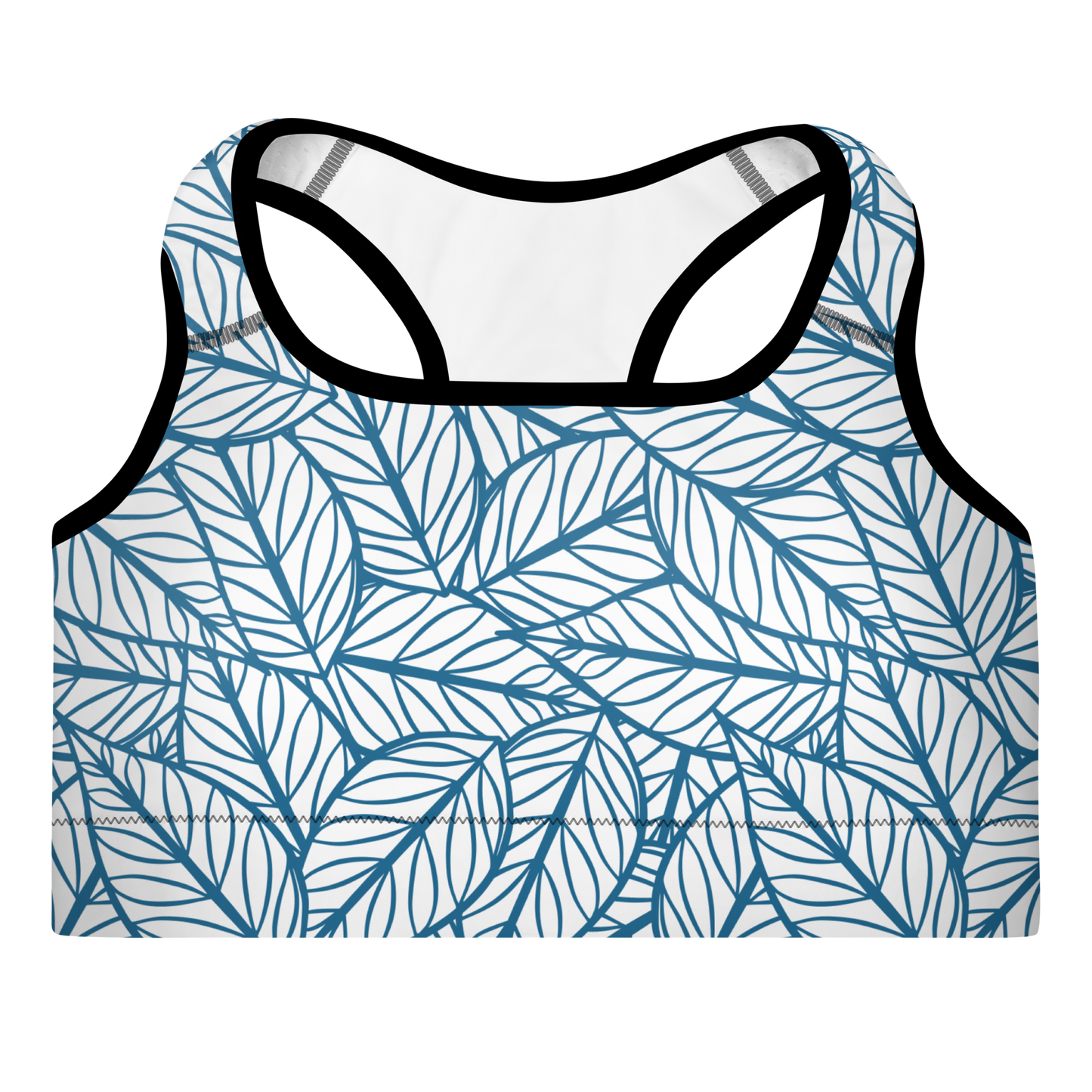 Colorful Fall Leaves | Seamless Patterns | All-Over Print Padded Sports Bra - #10