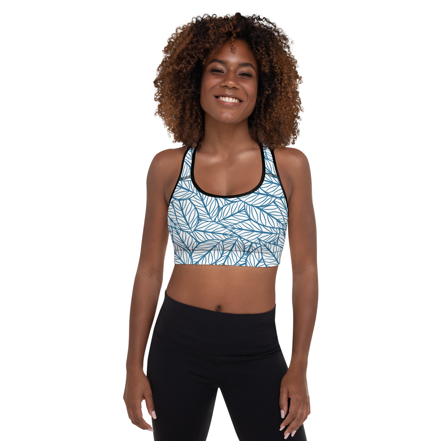 Colorful Fall Leaves | Seamless Patterns | All-Over Print Padded Sports Bra - #10