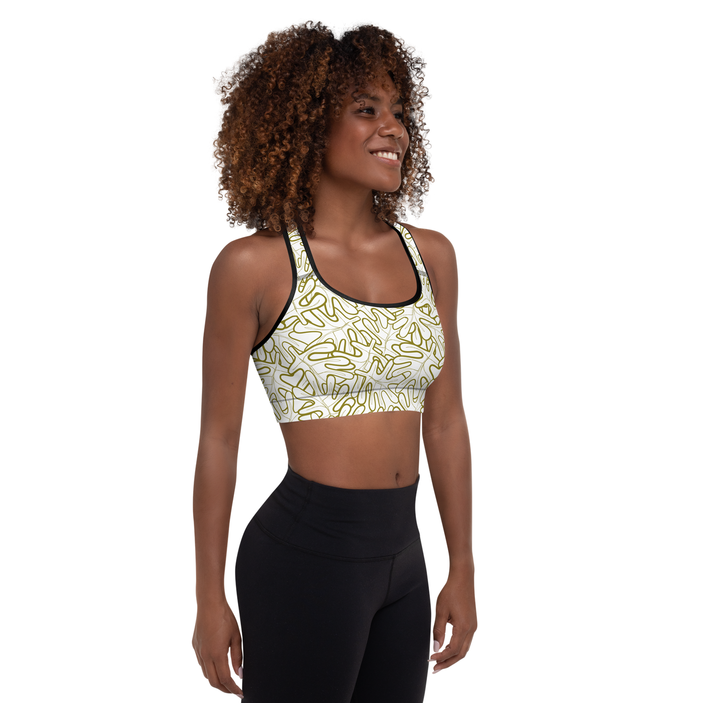 Colorful Fall Leaves | Seamless Patterns | All-Over Print Padded Sports Bra - #2