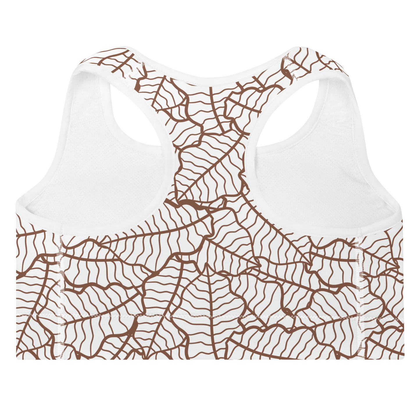 Colorful Fall Leaves | Seamless Patterns | All-Over Print Padded Sports Bra - #5