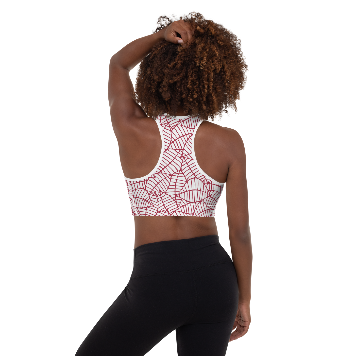 Colorful Fall Leaves | Seamless Patterns | All-Over Print Padded Sports Bra - #8