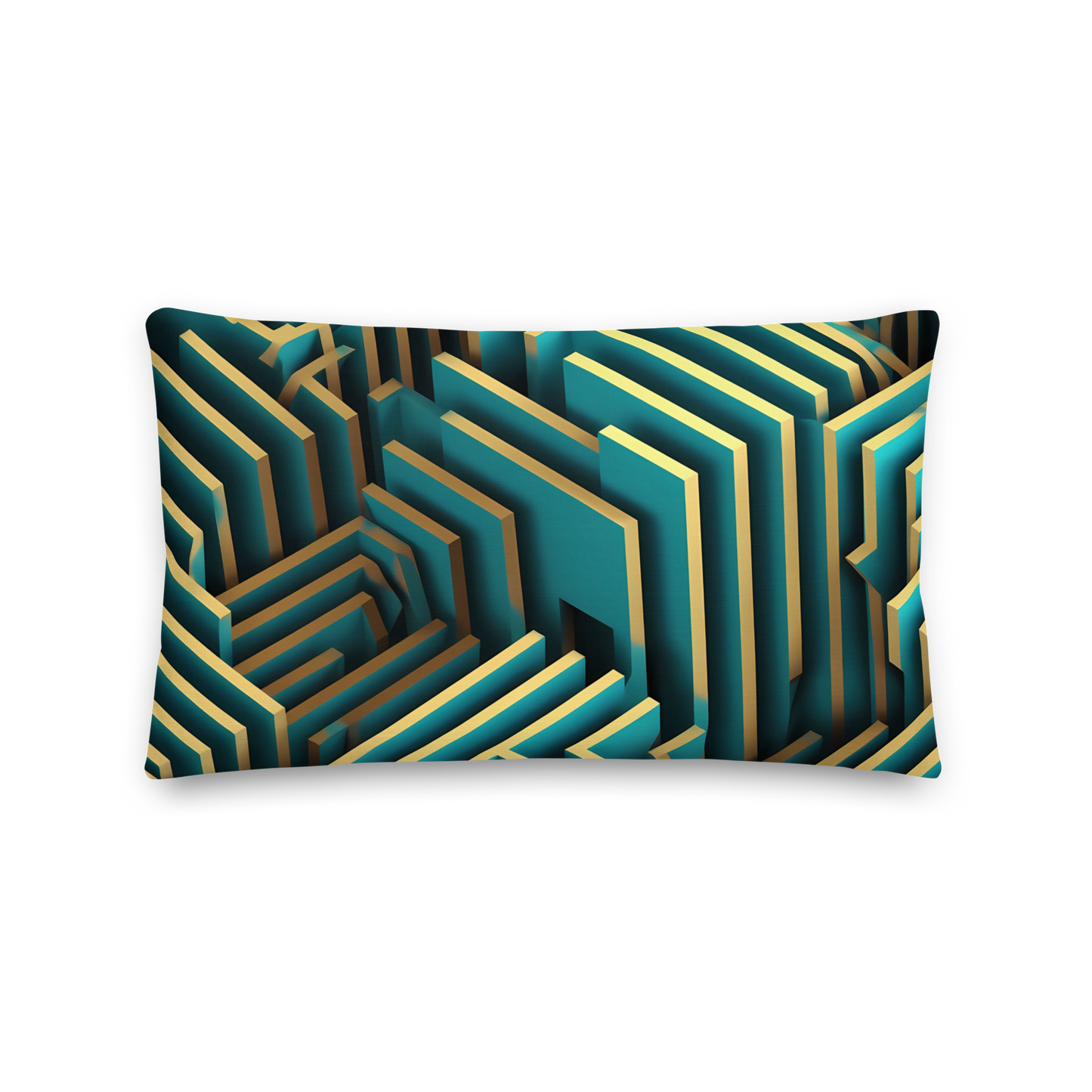 3D Maze Illusion | 3D Patterns | All-Over Print Premium Pillow - #5