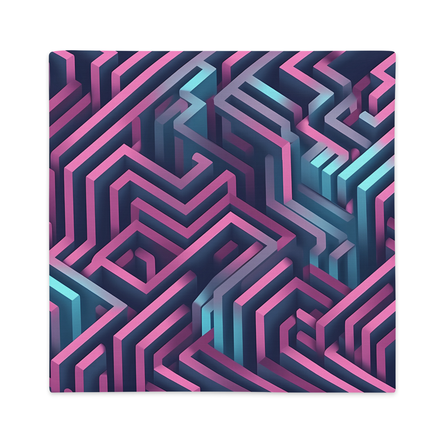 3D Maze Illusion | 3D Patterns | All-Over Print Premium Pillow Case - #4
