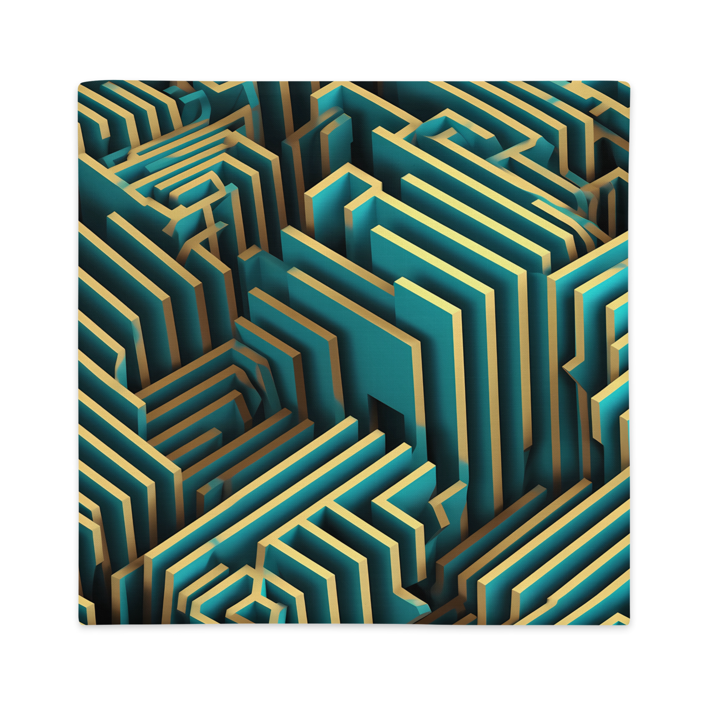 3D Maze Illusion | 3D Patterns | All-Over Print Premium Pillow Case - #5