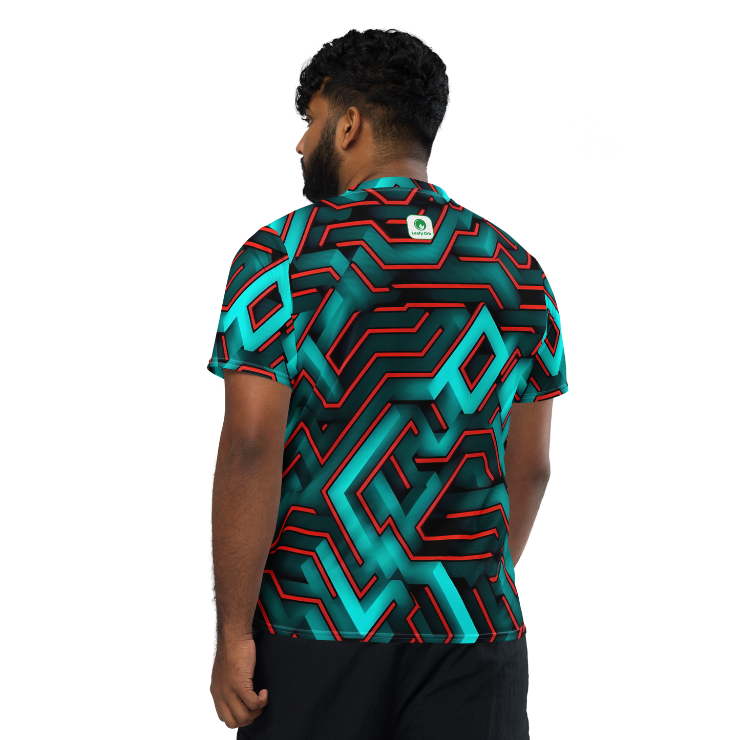 3D Maze Illusion | 3D Patterns | All-Over Print Recycled Unisex Sports Jersey - #2