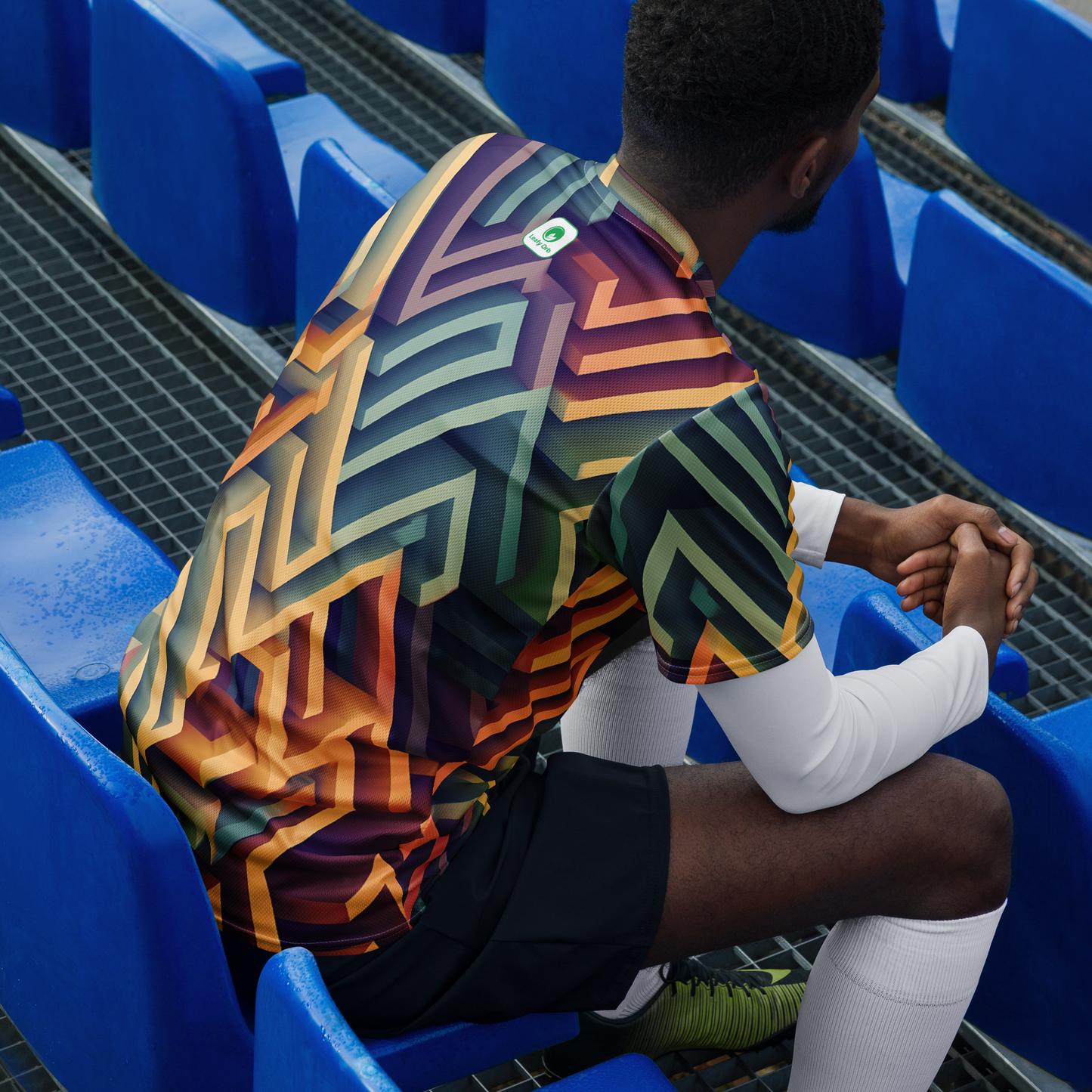 3D Maze Illusion | 3D Patterns | All-Over Print Recycled Unisex Sports Jersey - #3