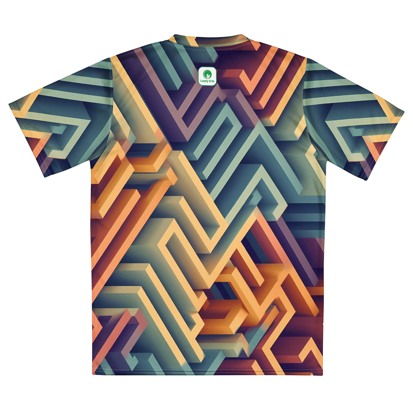 3D Maze Illusion | 3D Patterns | All-Over Print Recycled Unisex Sports Jersey - #3