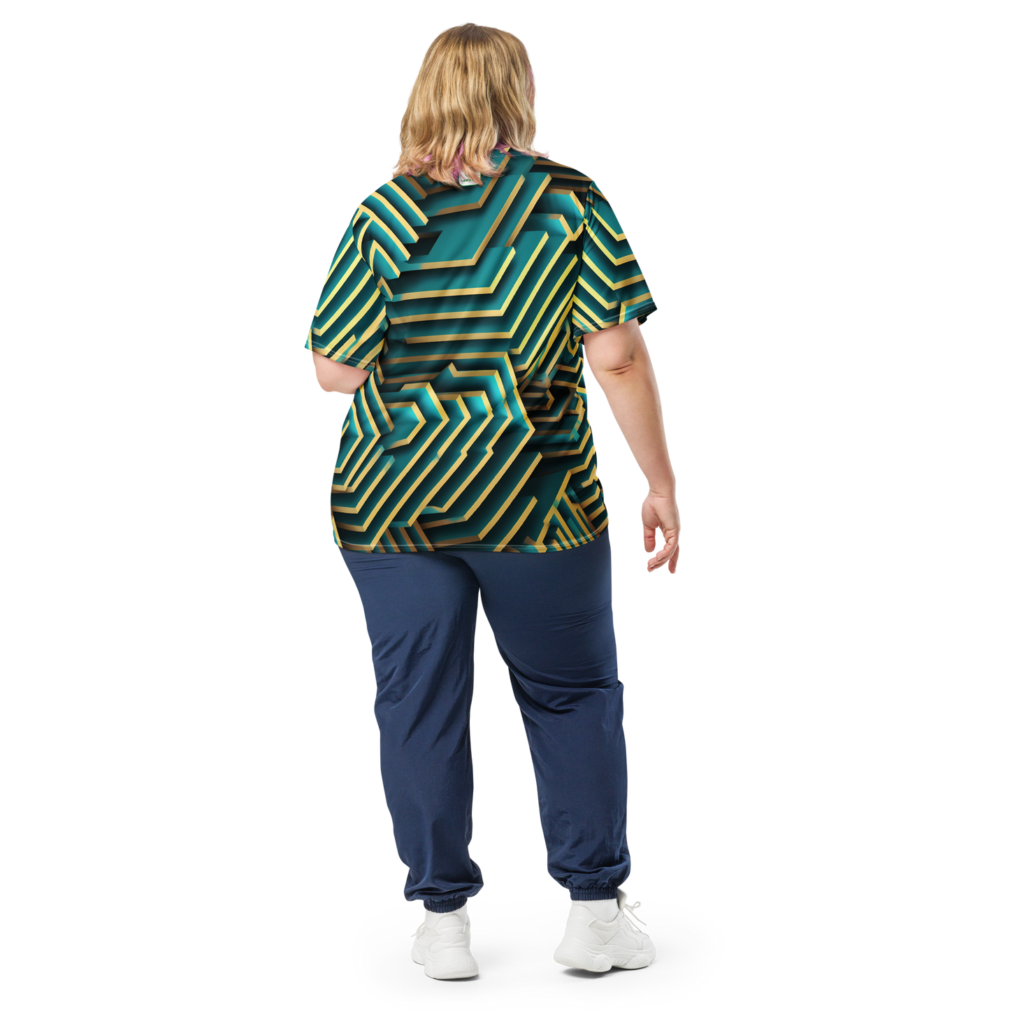 3D Maze Illusion | 3D Patterns | All-Over Print Recycled Unisex Sports Jersey - #5