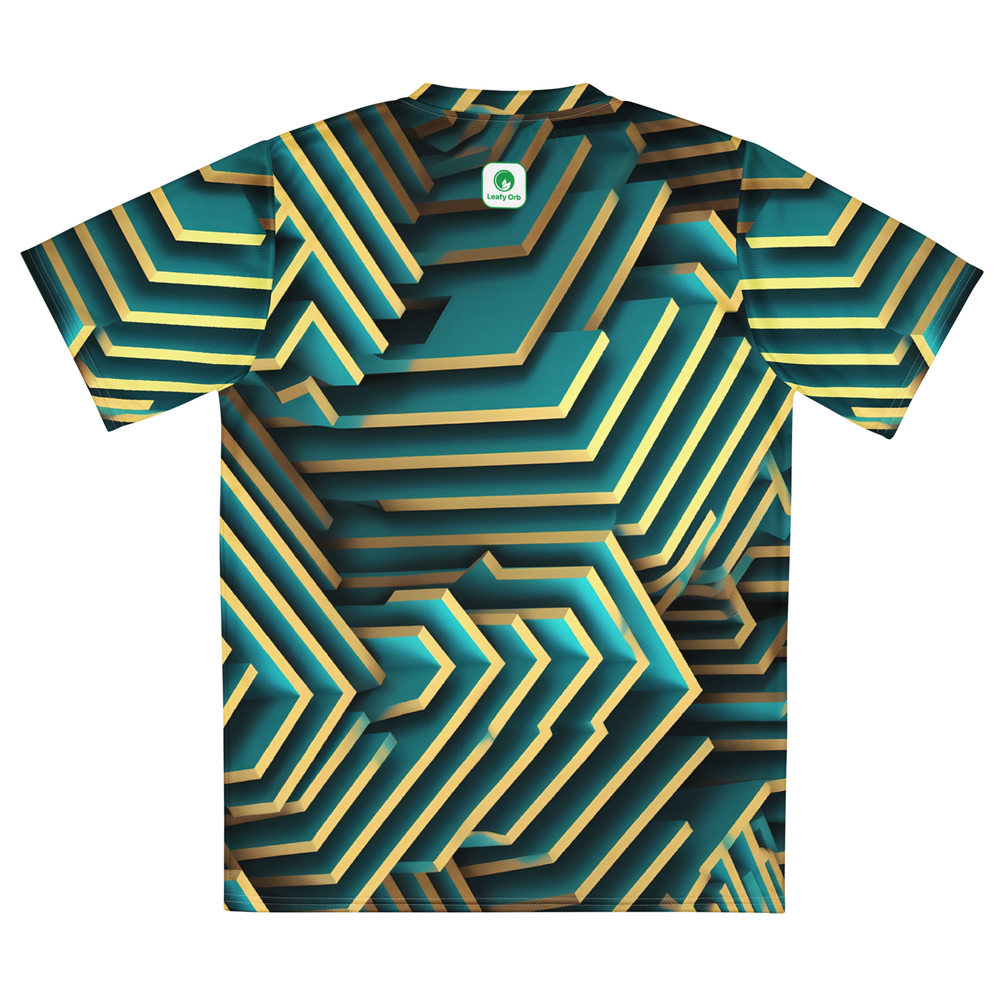 3D Maze Illusion | 3D Patterns | All-Over Print Recycled Unisex Sports Jersey - #5