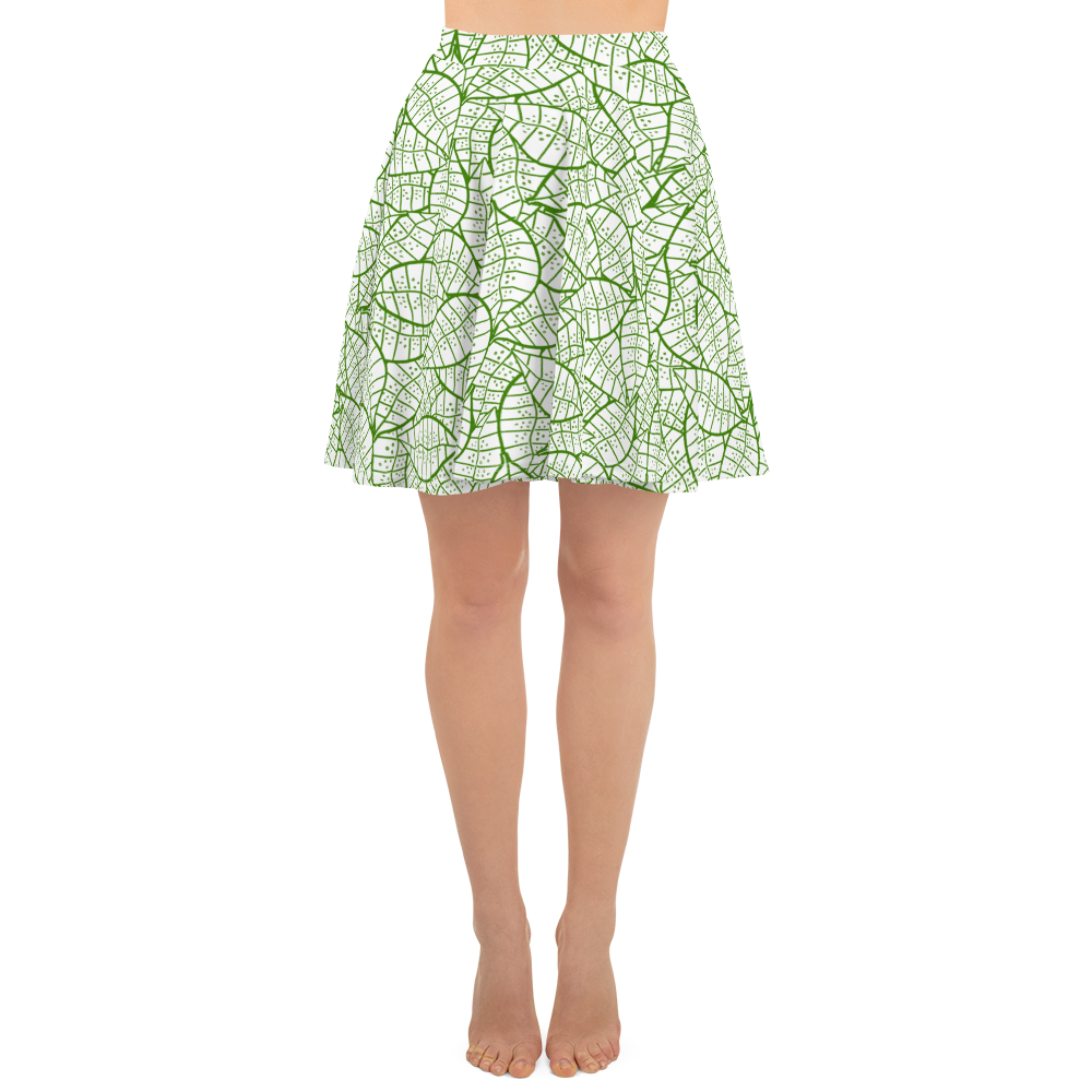 Colorful Fall Leaves | Seamless Patterns | All-Over Print Skater Skirt - #4