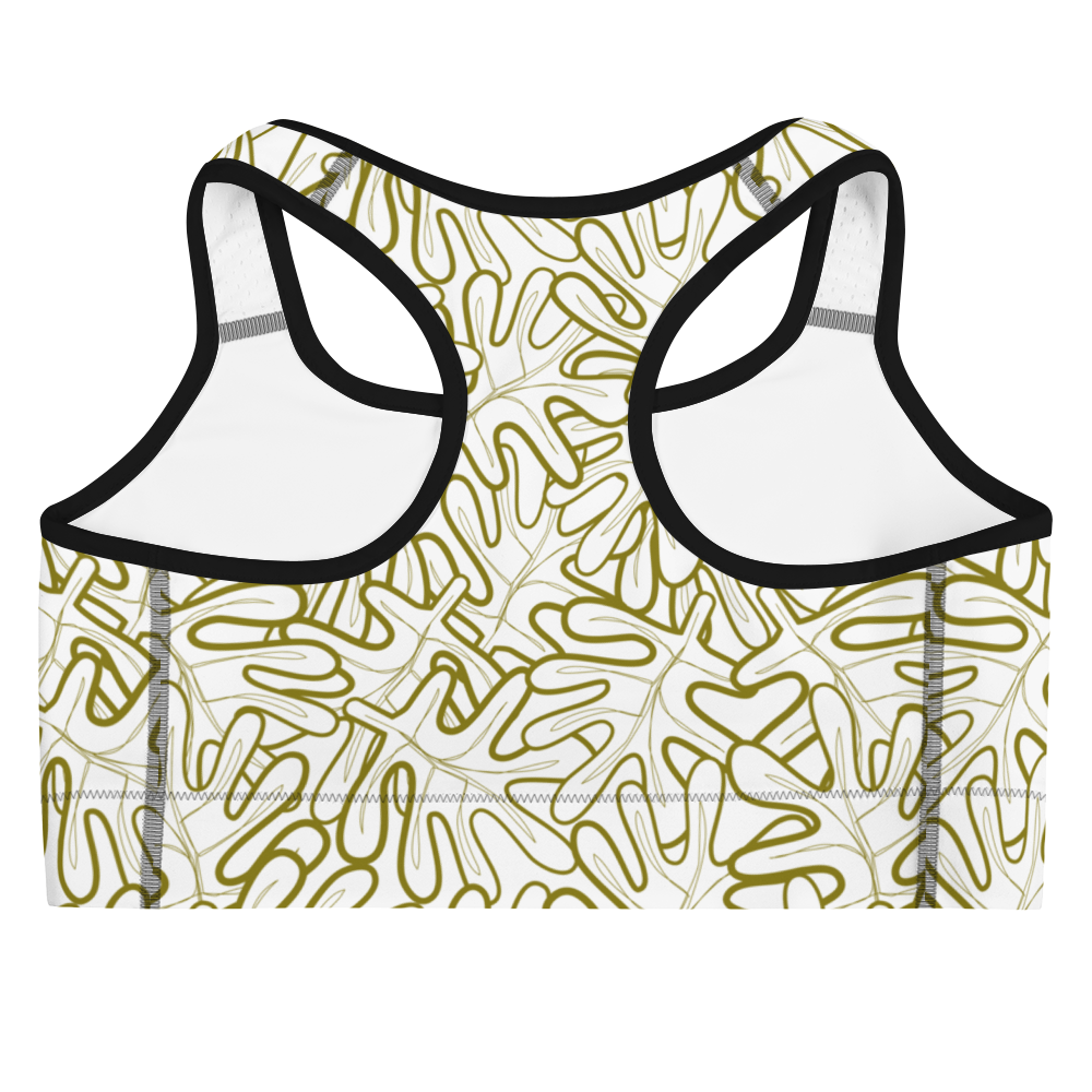 Colorful Fall Leaves | Seamless Patterns | All-Over Print Sports Bra - #2