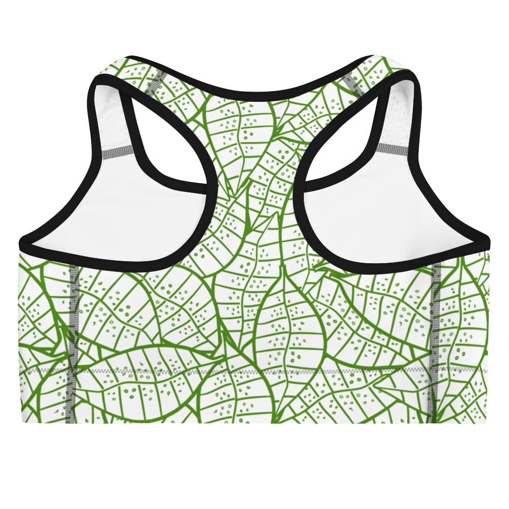 Colorful Fall Leaves | Seamless Patterns | All-Over Print Sports Bra - #4