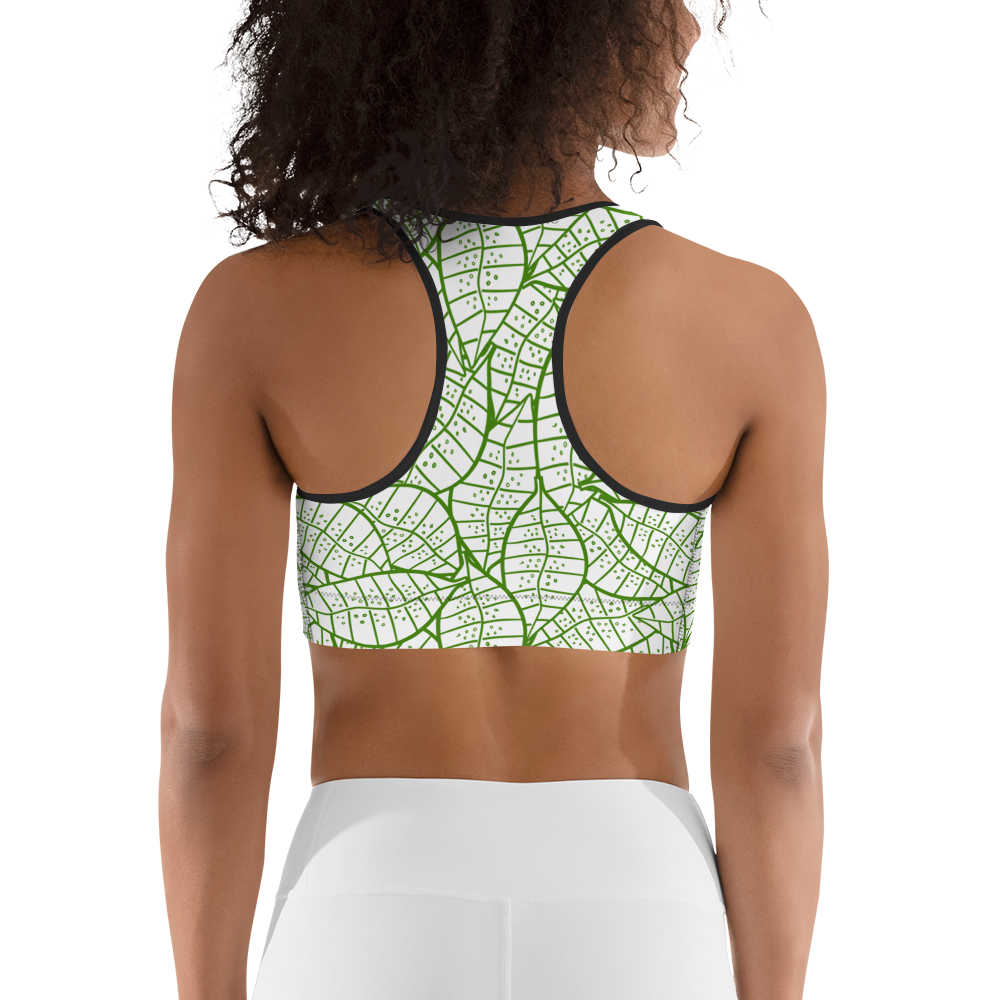 Colorful Fall Leaves | Seamless Patterns | All-Over Print Sports Bra - #4