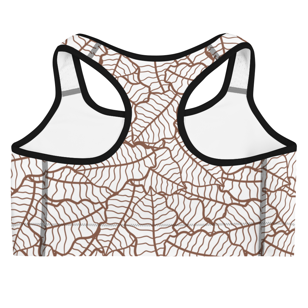 Colorful Fall Leaves | Seamless Patterns | All-Over Print Sports Bra - #5