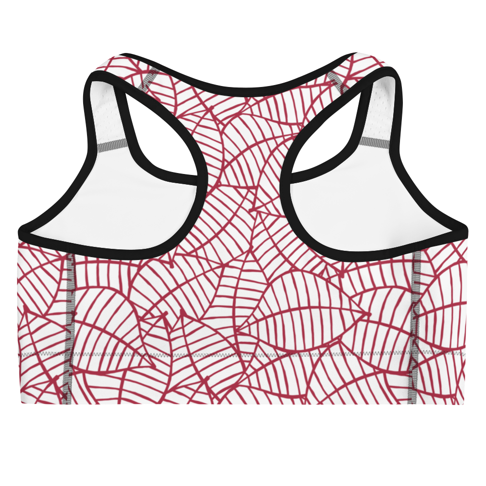 Colorful Fall Leaves | Seamless Patterns | All-Over Print Sports Bra - #8