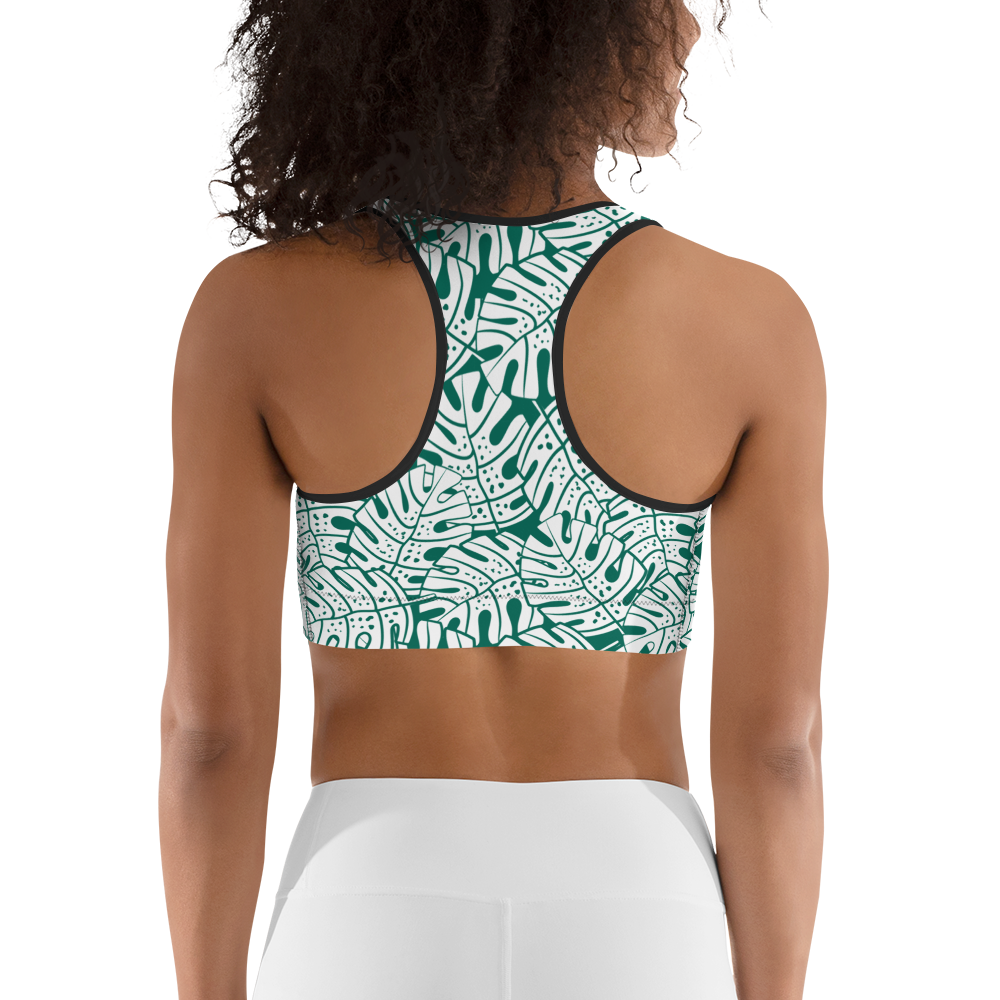 Colorful Fall Leaves | Seamless Patterns | All-Over Print Sports Bra - #9