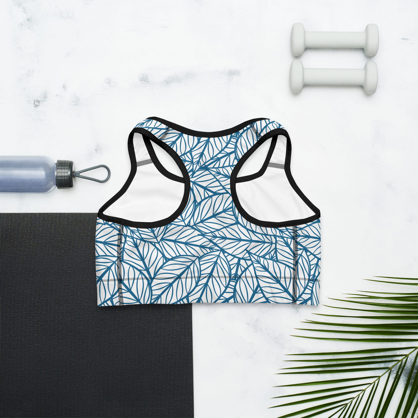 Colorful Fall Leaves | Seamless Patterns | All-Over Print Sports Bra - #10