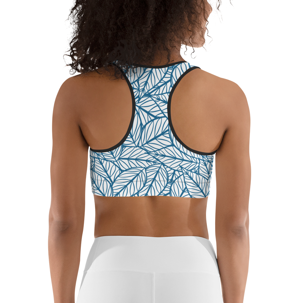 Colorful Fall Leaves | Seamless Patterns | All-Over Print Sports Bra - #10