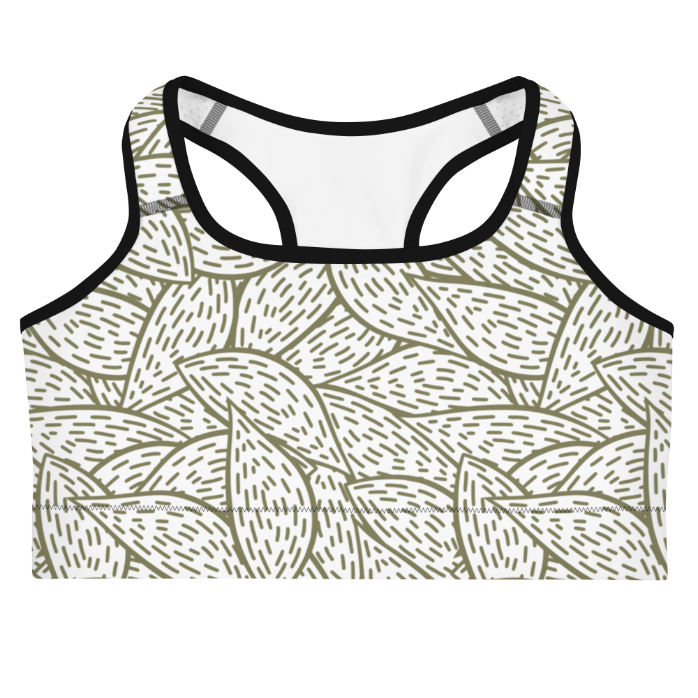 Colorful Fall Leaves | Seamless Patterns | All-Over Print Sports Bra - #6