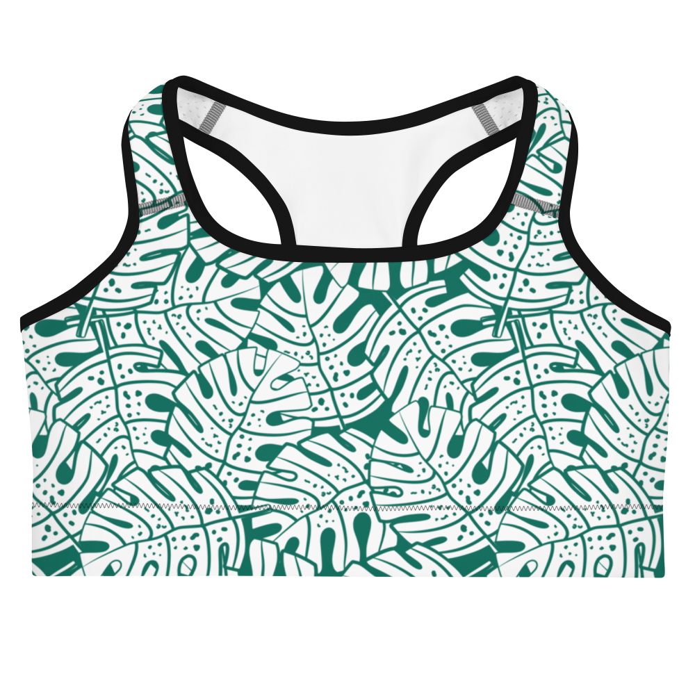 Colorful Fall Leaves | Seamless Patterns | All-Over Print Sports Bra - #9