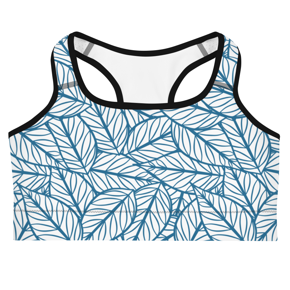 Colorful Fall Leaves | Seamless Patterns | All-Over Print Sports Bra - #10