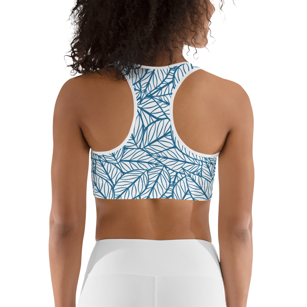 Colorful Fall Leaves | Seamless Patterns | All-Over Print Sports Bra - #10