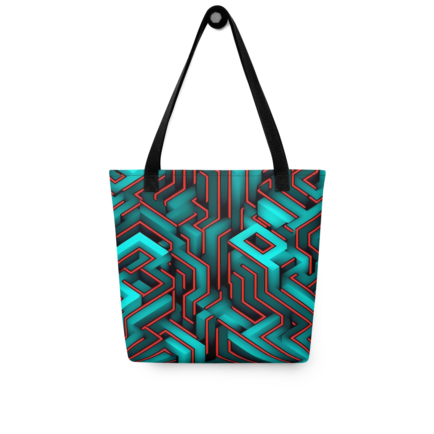 3D Maze Illusion | 3D Patterns | All-Over Print Tote - #2