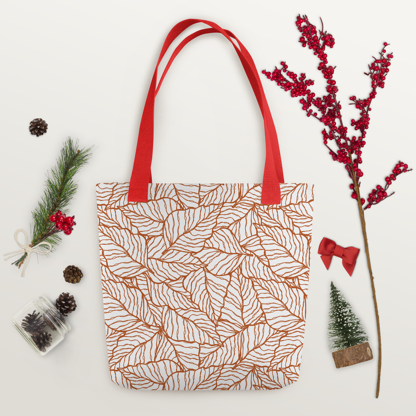 Colorful Fall Leaves | Seamless Patterns | All-Over Print Tote - #1