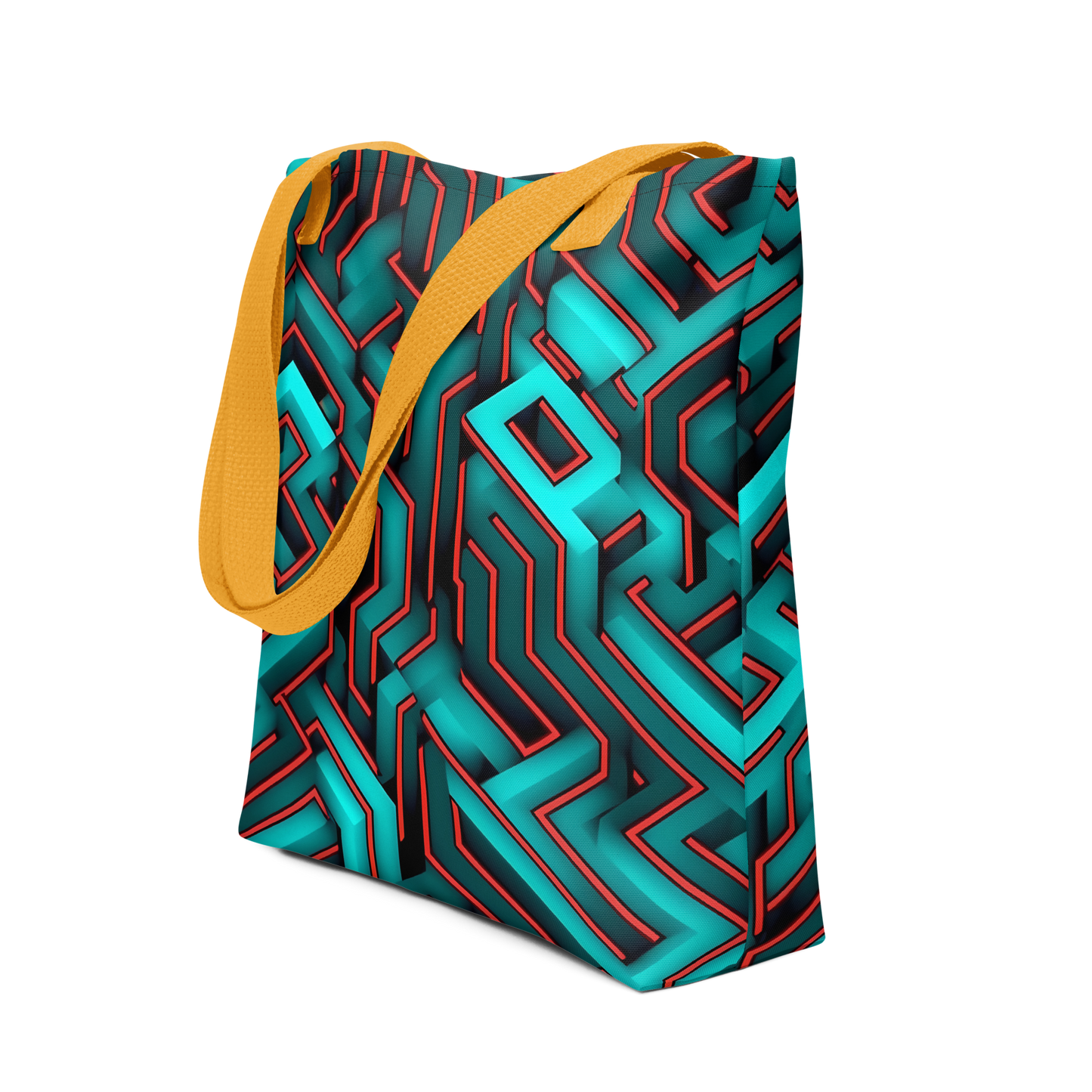 3D Maze Illusion | 3D Patterns | All-Over Print Tote - #2