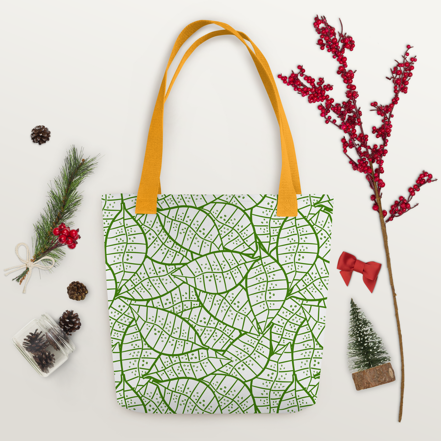 Colorful Fall Leaves | Seamless Patterns | All-Over Print Tote - #4