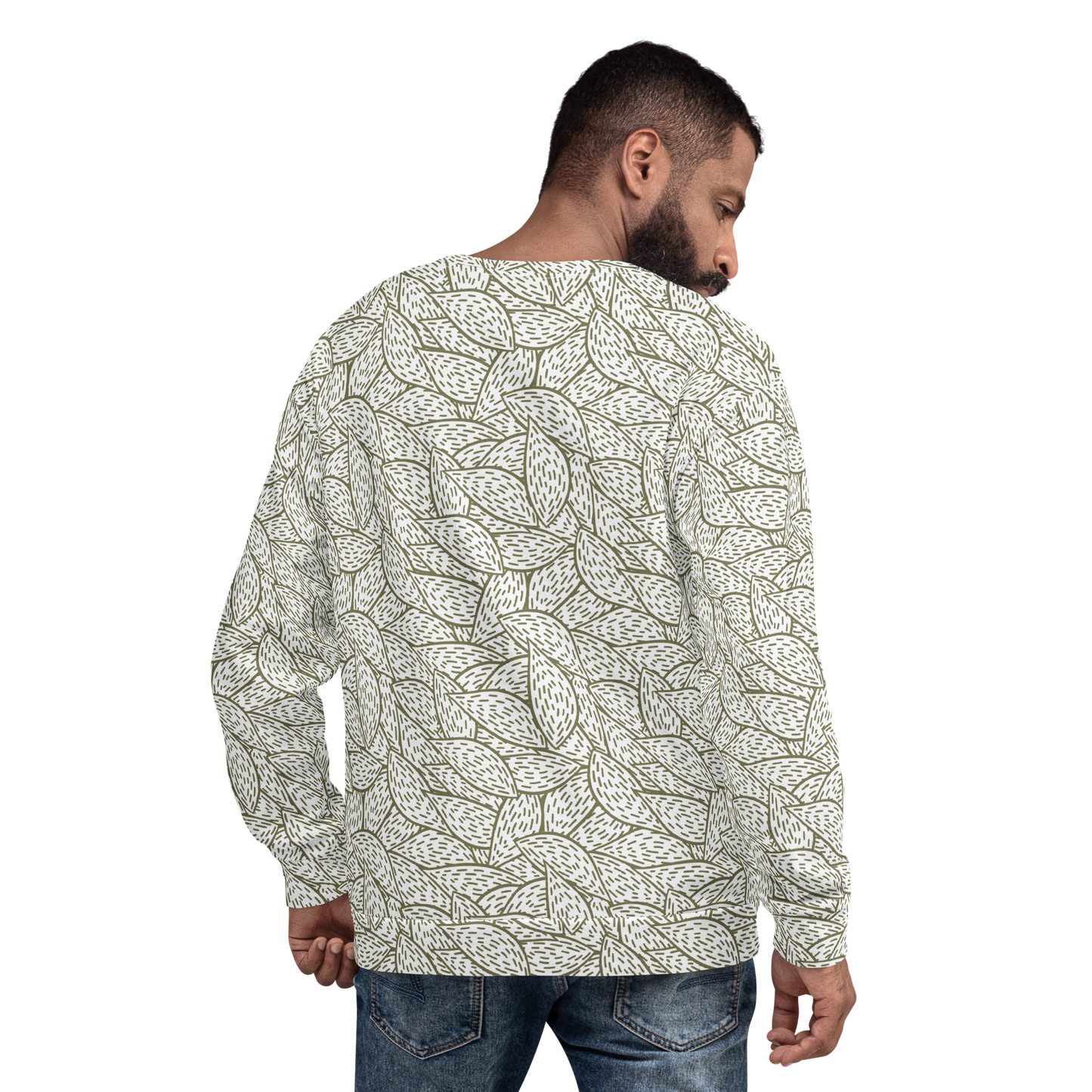 Colorful Fall Leaves | Seamless Patterns | All-Over Print Unisex Sweatshirt - #6