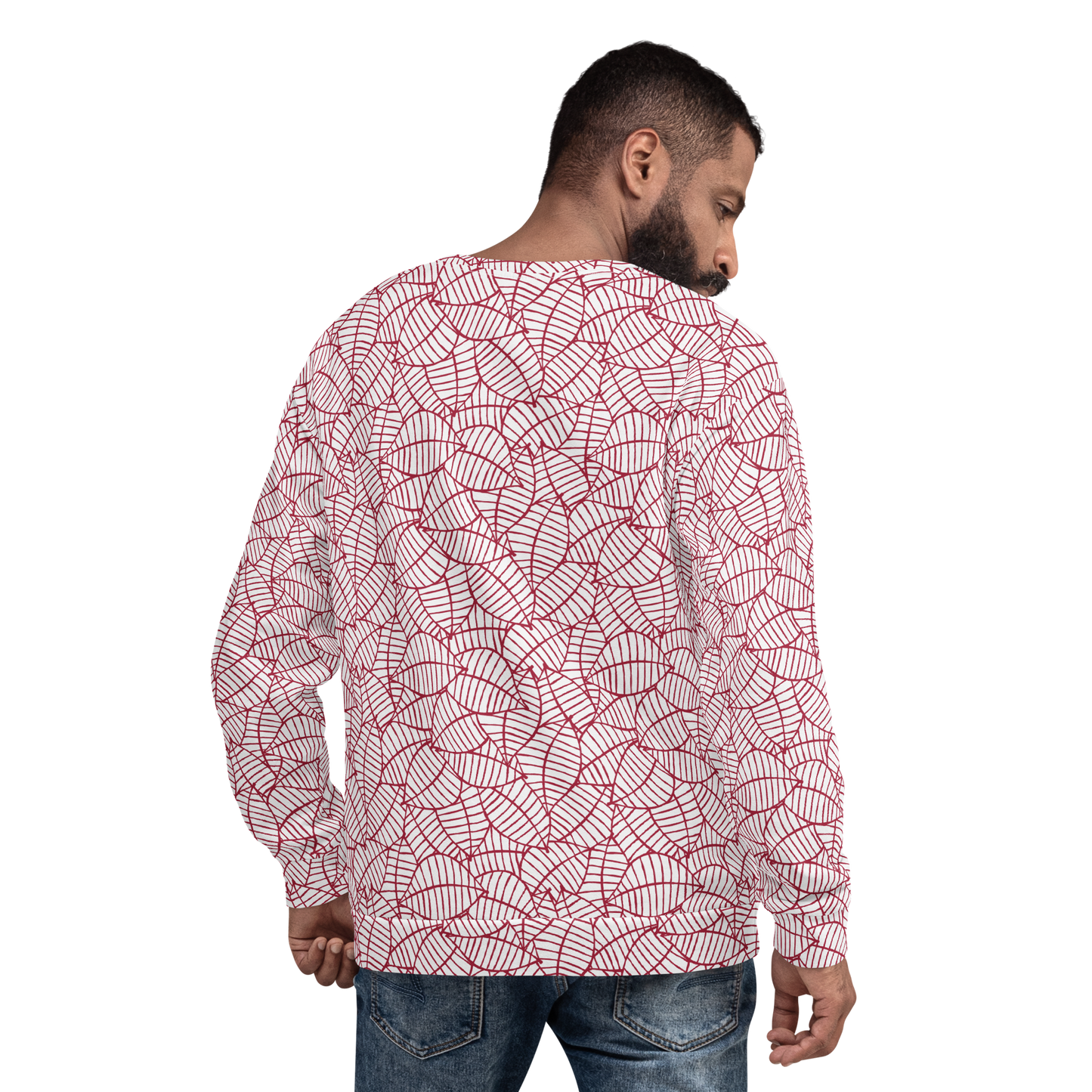 Colorful Fall Leaves | Seamless Patterns | All-Over Print Unisex Sweatshirt - #8