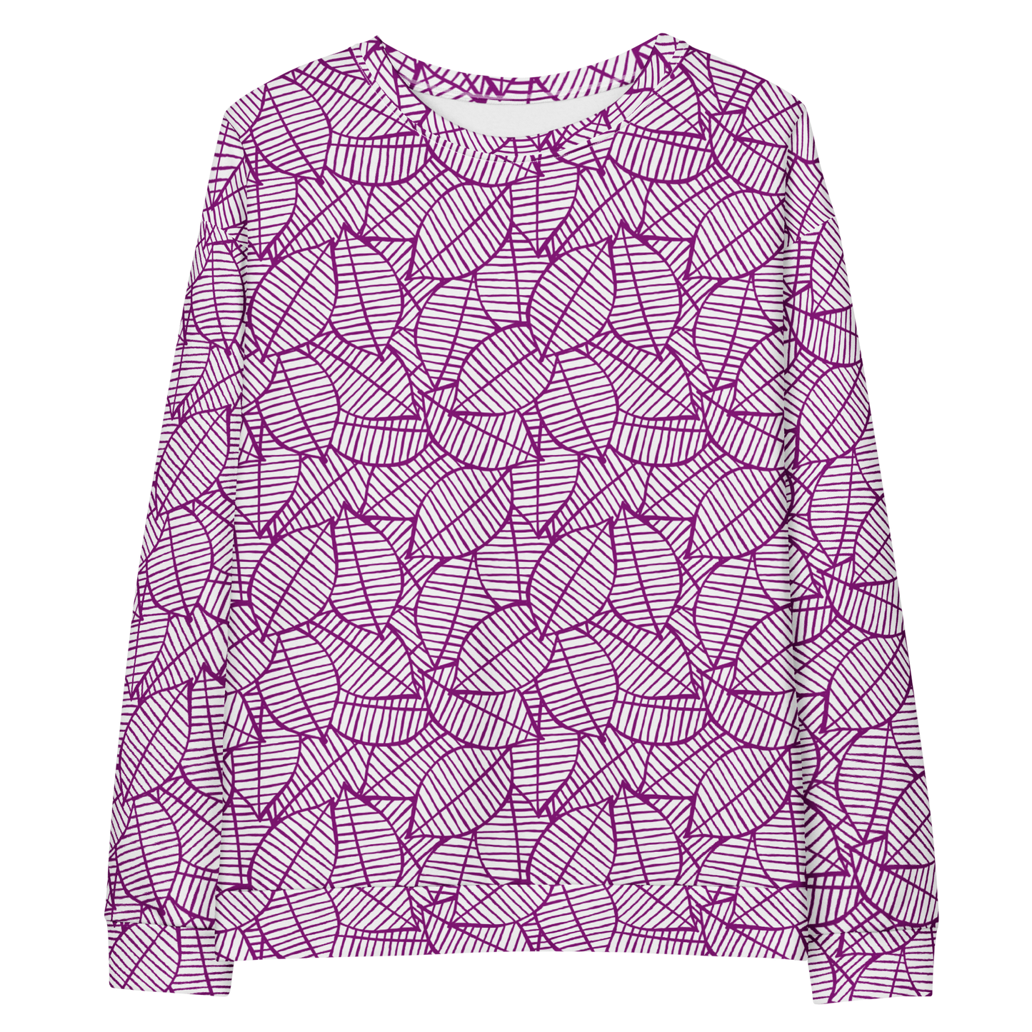 Colorful Fall Leaves | Seamless Patterns | All-Over Print Unisex Sweatshirt - #7