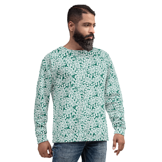 Colorful Fall Leaves | Seamless Patterns | All-Over Print Unisex Sweatshirt - #9
