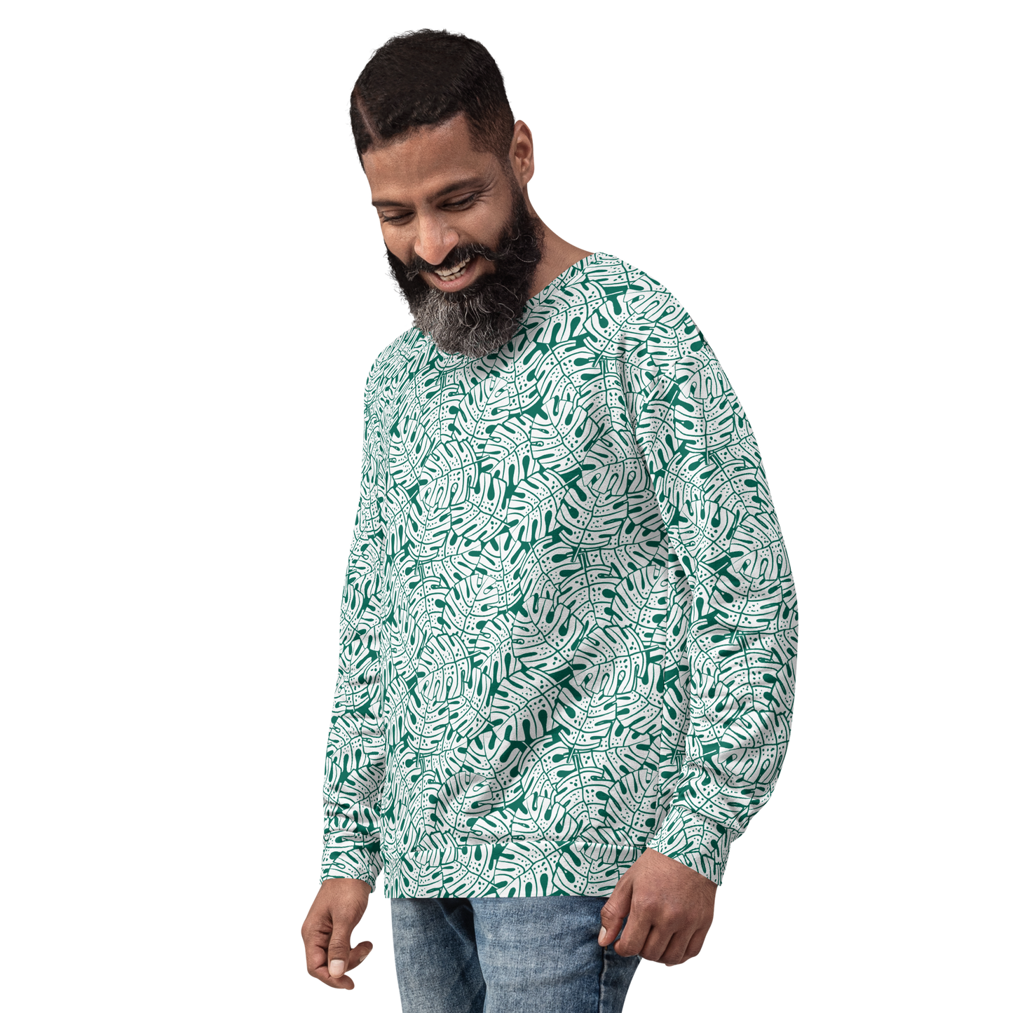 Colorful Fall Leaves | Seamless Patterns | All-Over Print Unisex Sweatshirt - #9