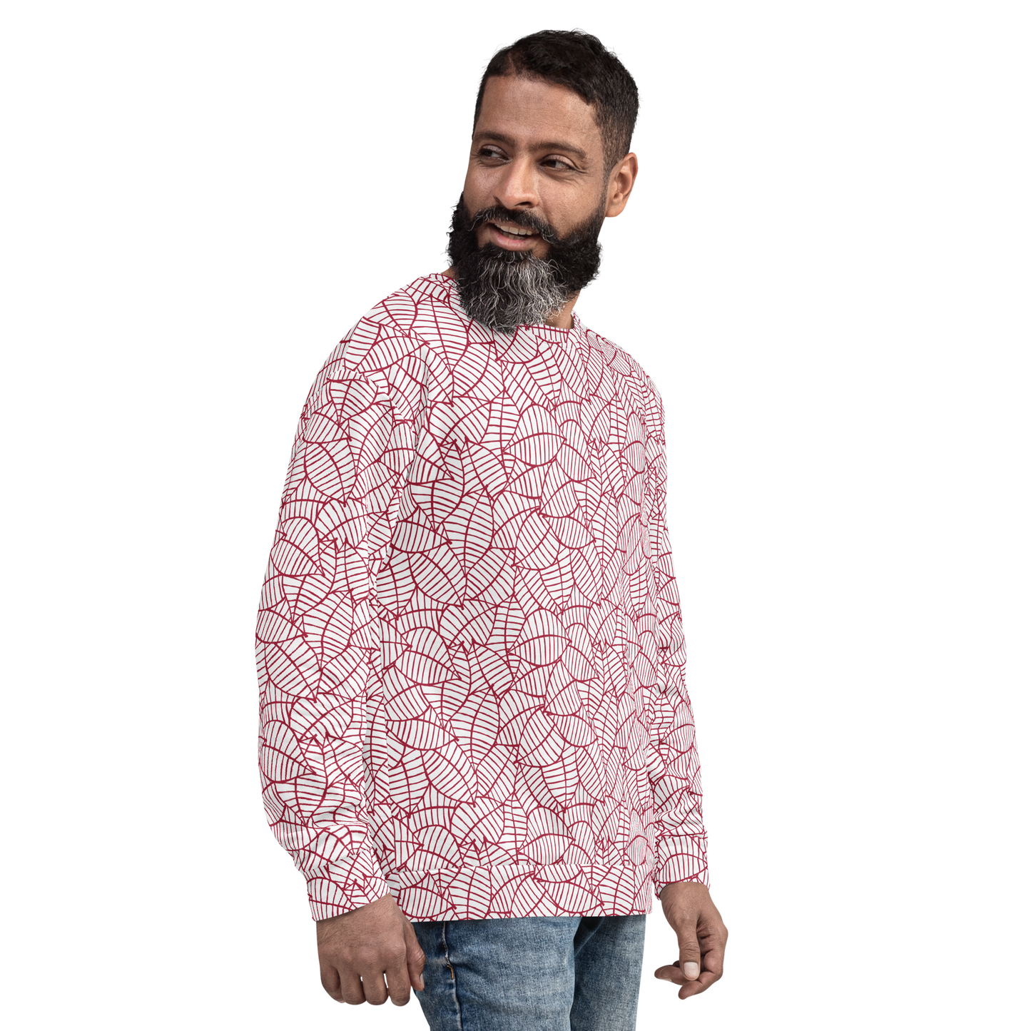 Colorful Fall Leaves | Seamless Patterns | All-Over Print Unisex Sweatshirt - #8