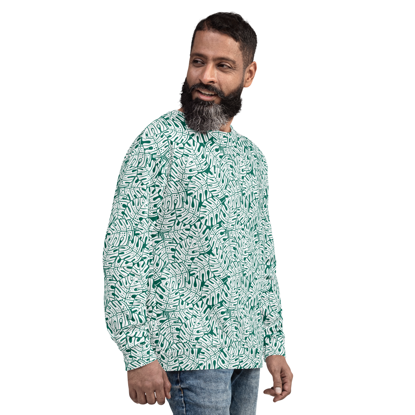 Colorful Fall Leaves | Seamless Patterns | All-Over Print Unisex Sweatshirt - #9