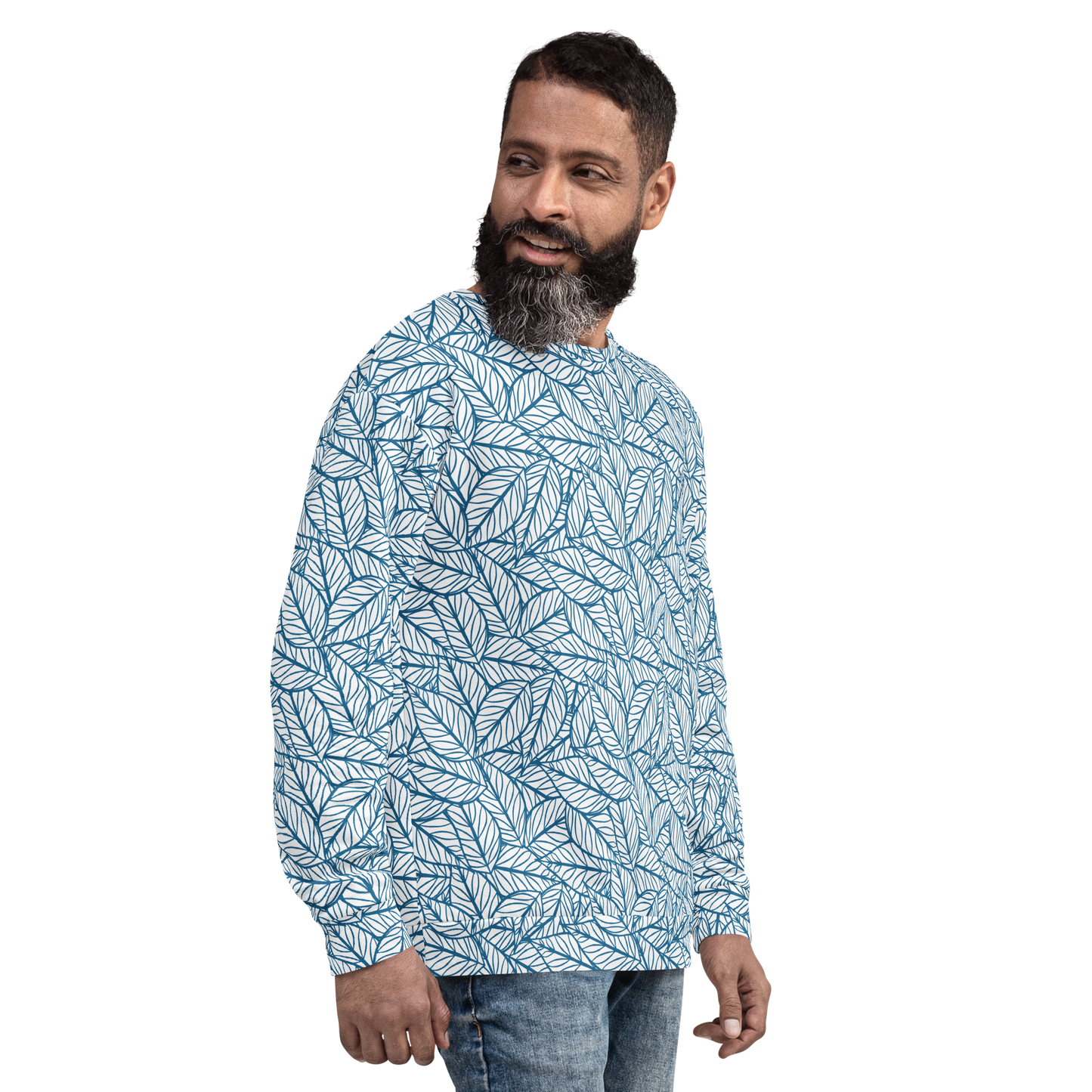 Colorful Fall Leaves | Seamless Patterns | All-Over Print Unisex Sweatshirt - #10
