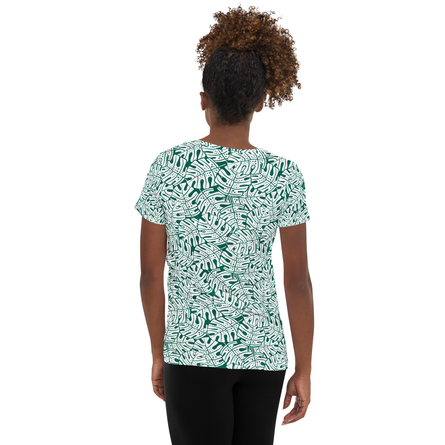 Colorful Fall Leaves | Seamless Patterns | All-Over Print Women's Athletic T-Shirt - #9