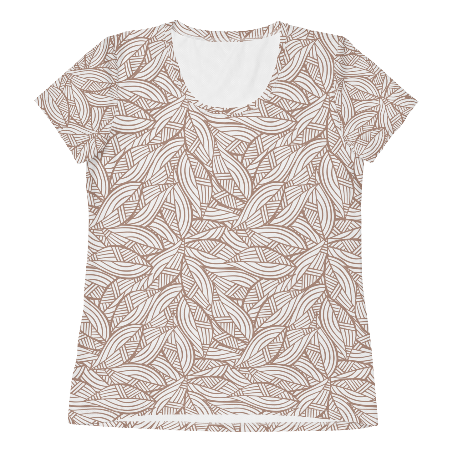 Colorful Fall Leaves | Seamless Patterns | All-Over Print Women's Athletic T-Shirt - #3