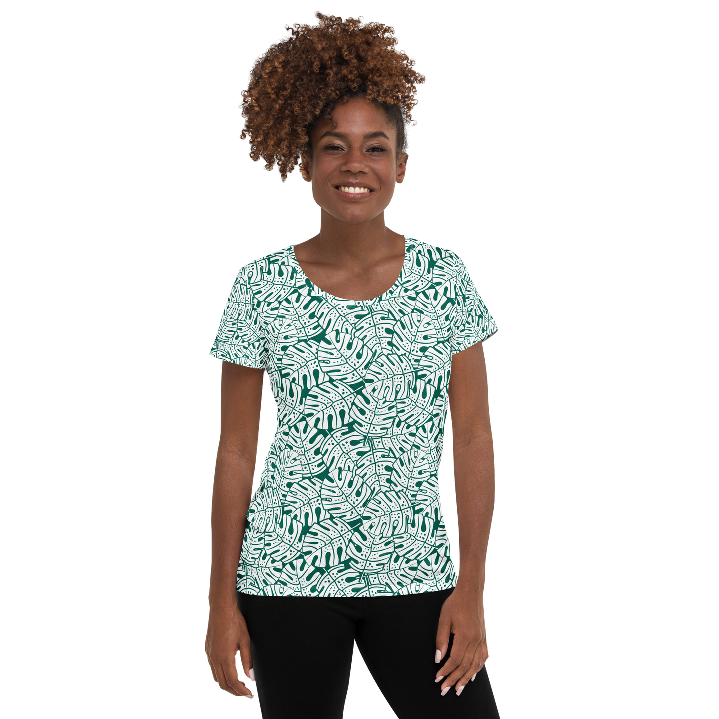 Colorful Fall Leaves | Seamless Patterns | All-Over Print Women's Athletic T-Shirt - #9