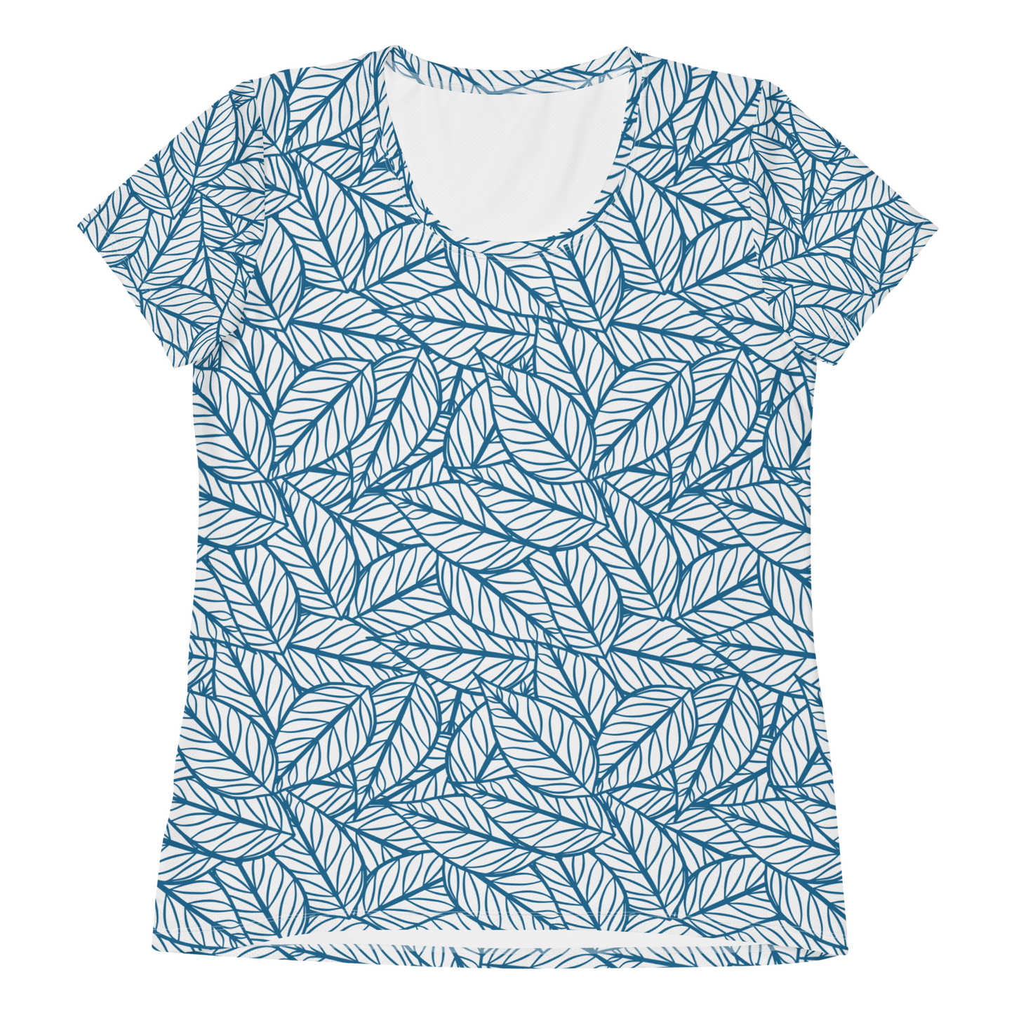 Colorful Fall Leaves | Seamless Patterns | All-Over Print Women's Athletic T-Shirt - #10