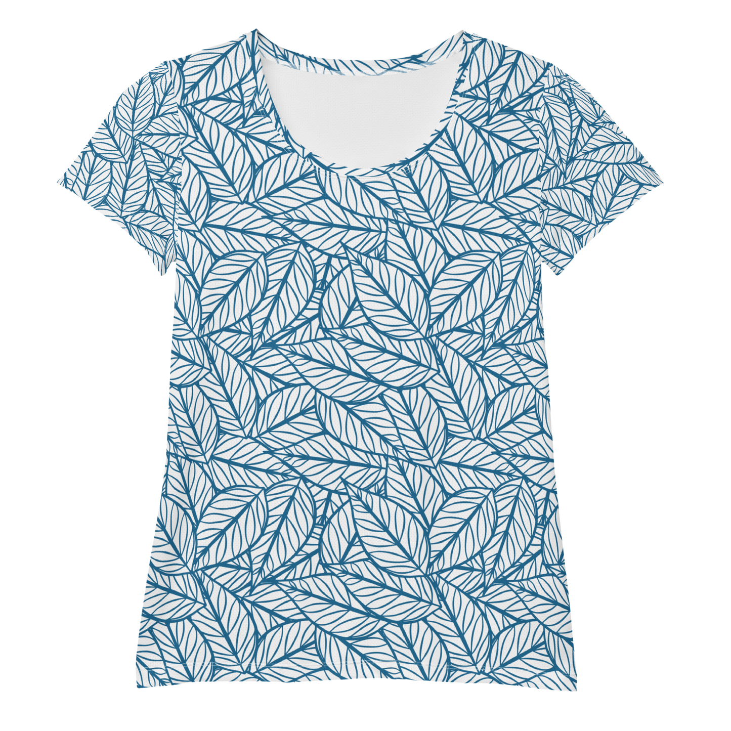 Colorful Fall Leaves | Seamless Patterns | All-Over Print Women's Athletic T-Shirt - #10