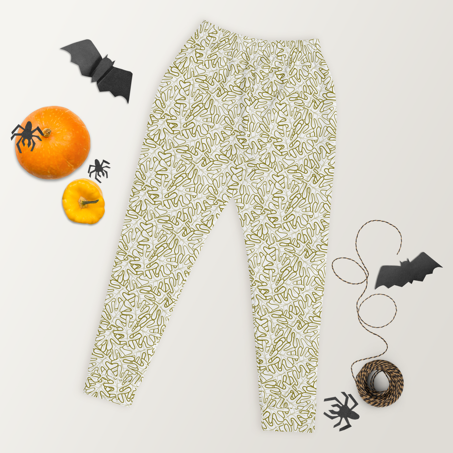 Colorful Fall Leaves | Seamless Patterns | All-Over Print Women's Joggers - #2